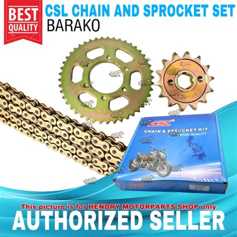 CSL Gold Chain And Sprocket Set For KAWASAKI BARAKO BC175 14T 42T