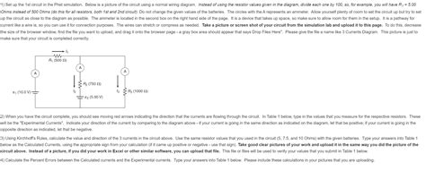 Solved 1 Set Up The 1st Circuit In The Phet Simulation