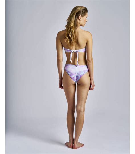 Bikini Bandeau Con Tintura Tye Dye Color Lavanda Tcn Venta Online