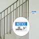 OSHA Notice Use Handrail Aluminum Sign Non Reflective