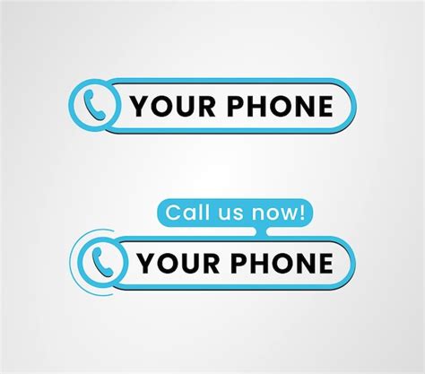 Premium Vector Pack Of Call Us Now Blue Button