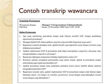 Detail Contoh Pertanyaan Wawancara Penelitian Kualitatif Pendidikan