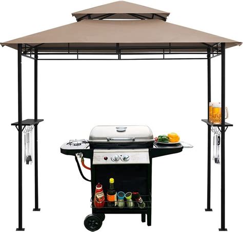 Dikasun Bbq Grill Gazebo X Outdoor Barbecue Canopy