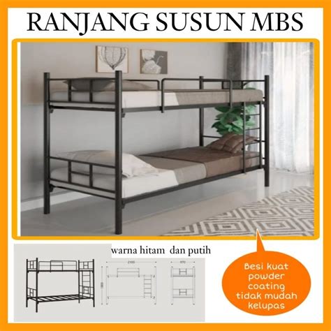 Jual Ranjang Susun Mbs Ranjang Tingkat Tempat Tidur Susun Ranjang Besi