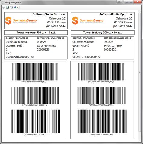 Etykiety Logistyczne W Standardzie Gs Program Magazynowy