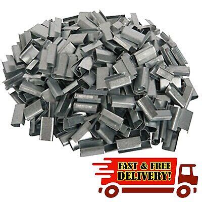 12mm Metal Hand Pallet Strapping Banding Seal Clips Semi Open Heavy