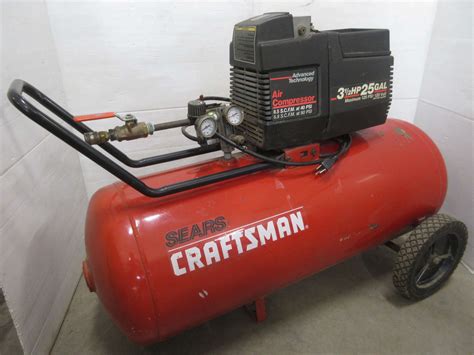 Albrecht Auctions Sears Craftsman Hp Gallon Air Compressor