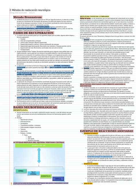 SOLUTION M Todos De Reeducaci N Neurol Gica Studypool