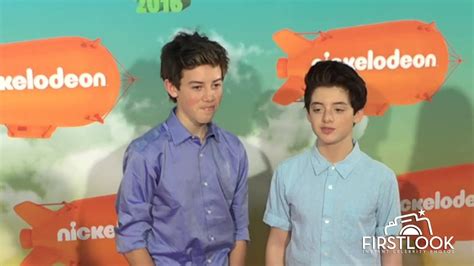 Griffin Gluck And Thomas Barbusca Arriving At The Kids Choice Awards In