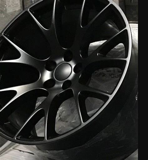 20 Hellcat Style Satin Black Srt Jeep Grand Cherokee Durango Dodge Wheels Rims Set 20x10 Rims