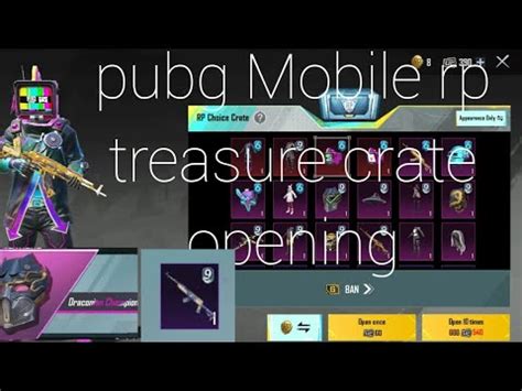 Pubg Mobile New Rp Treasure Crate Opening M Royal Pass Rp Treasure