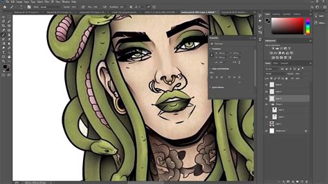 How I Made A Medusa Sexy Goddess Using Two Different References In