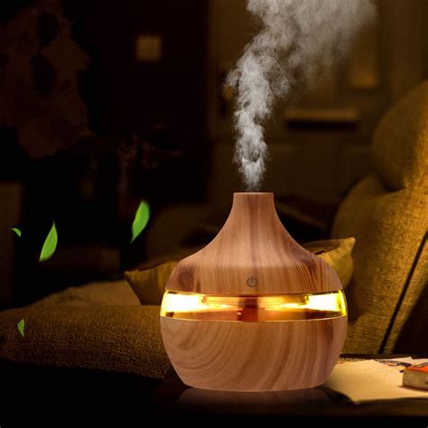 2019 New Aromatherapy Essential Oil Diffuser Bamboo Humidifier Wood