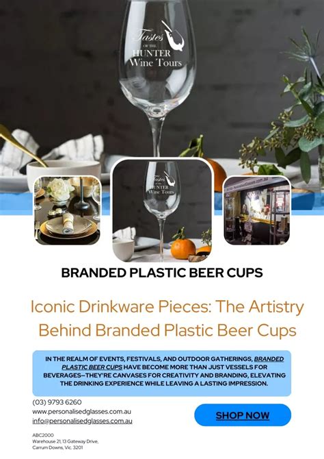 Ppt Iconic Drinkware Pieces The Artistry Behind Branded Plastic Beer Cups Powerpoint