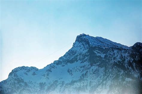 Premium Photo View Of The Cable Car On The Untersberg Mountain In