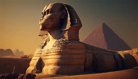 Premium AI Image Great Sphinx Giza Statue Pyramid Facts Photography