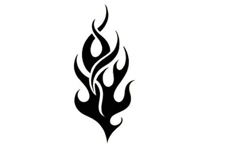 Flames Tattoo Outline Clipart Best