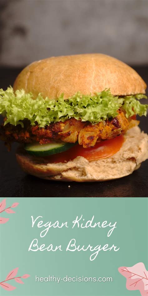 Vegan Kidney Bean Burger | Healthy Recipe 🌱