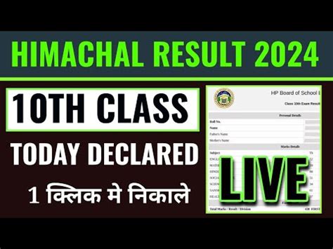 HP Board 10th Result 2024 Kaise Dekhen Hpbose 10th Class Result 2024