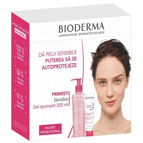 Bioderma - Pachet Sensibio Defensive 40 ml + Sensibio Gel Spumant, 200 ...