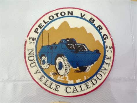 RARE ECUSSON PLASTIQUE gendarmerie nouvelle Calédonie peloton vbrg pm71