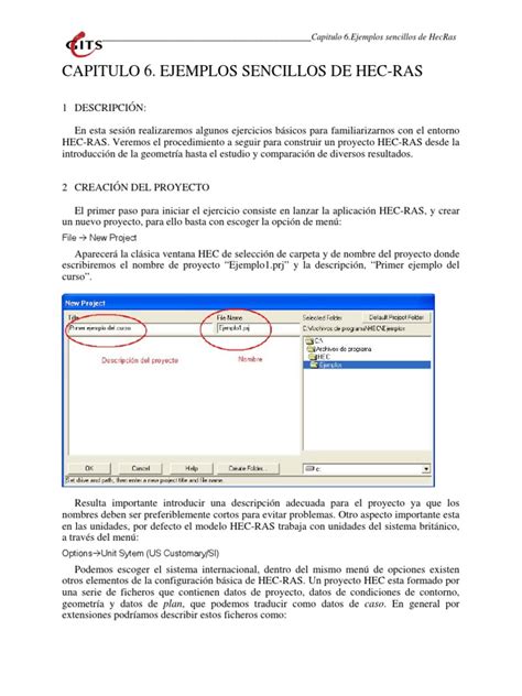 PDF 2 Ejemplos Sencillos De HEC RAS DOKUMEN TIPS