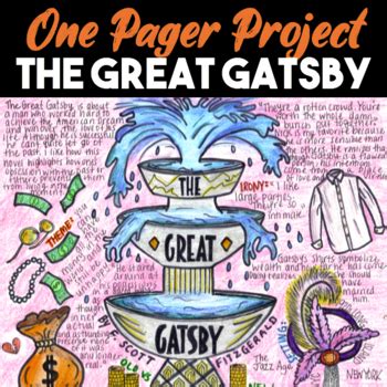 The Great Gatsby One Pager By Chomping At The Lit TPT