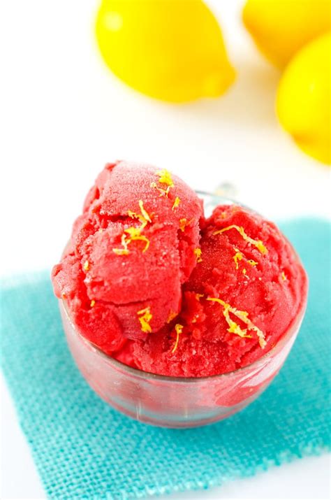 Honey Lemon Strawberry Sorbet - Wendy Polisi