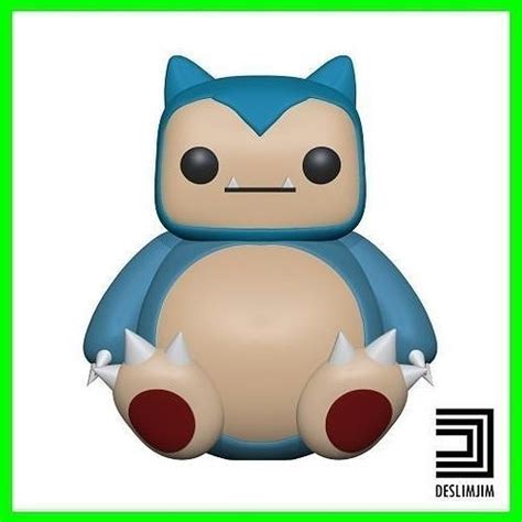 Snorlax Pokemon Nintendo Pokeball Funko Pop 3D model 3D printable ...