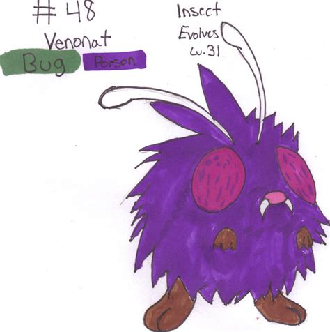 48 Venonat By Sonicknight007 On Deviantart