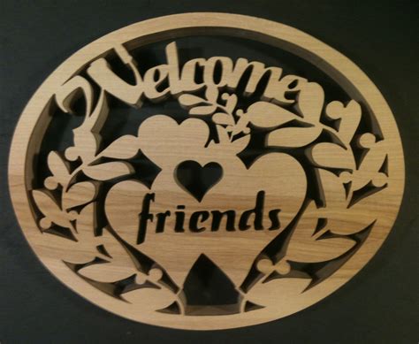 Assorted Scroll Saw Welcome Signs Mike Fehrings Artistry In Wood