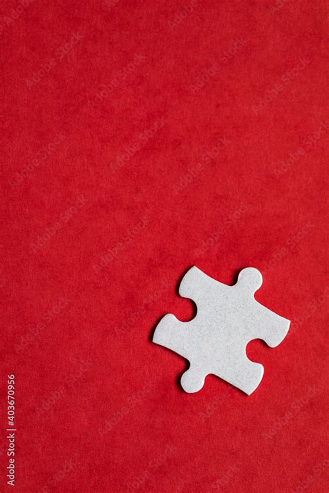 Closeup Of Jigsaw Puzzle Isolated Missing Jigsaw Puzzle Piece