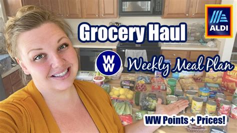 Ww Aldi Grocery Haul And Weekly Meal Plan Healthy Affordable Grocery