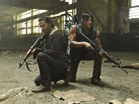 Daryl Dixon And Rick Grimes The Walking Dead Tv Hd Wallpaper