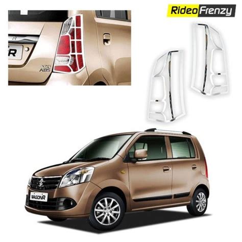 Buy Maruti New WagonR Chrome Tail Light Covers At Low Prices RideoFrenzy