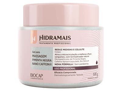 Gel Para Massagem Pimenta Negra Nano Caffein Hidramais G Loja Singular