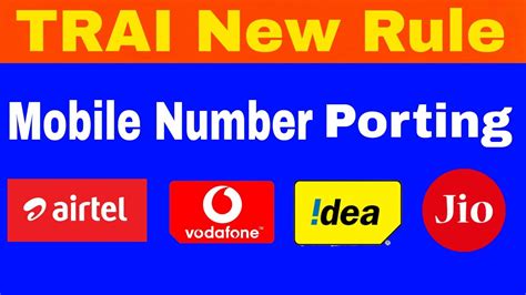 Mnp New Rule By Trai Now Mobile Number Portability In Just Days