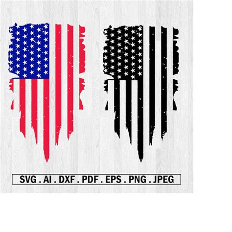 Distressed American Flag Svg American Distressed Flag Svg Inspire Uplift