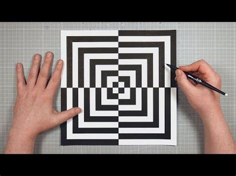 Arte Ptico Paso A Paso How To Draw Optical Art Easy Geometrische