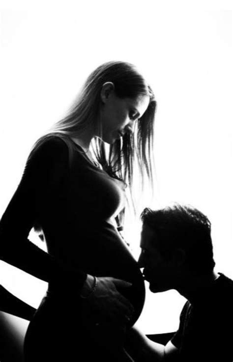 Maternity Photo At 38 Weeks With Hubby Black And White Artistic