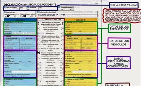 Declaraci N Amistosa De Accidentes Pdf Tuteorica