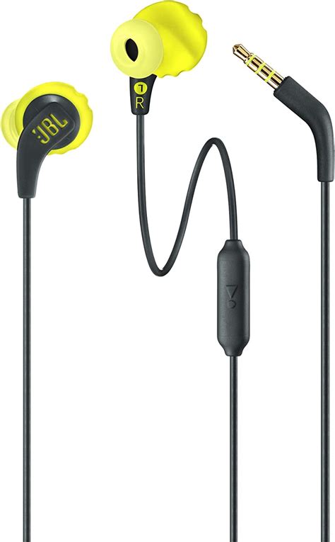 Fone De Ouvido Jbl Endurance Run Intra Auricular Preto Amarelo