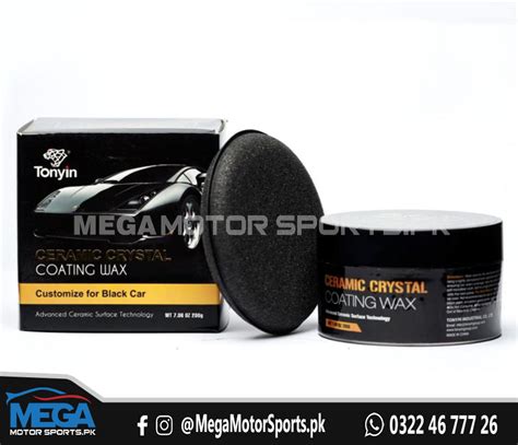 Tonyin Advanced Ceramic Crystal Coating Wax Black 200g Mega Motor