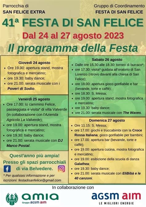 A Verona Torna La Festa Di San Felice Dal Al Agosto