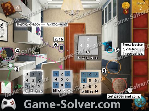 Escape Room: Apartment 12 Level 2 - Game Solver