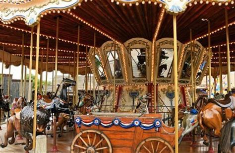 Carousel With Horses Spain Park Port Aventura Stock Photo 10911870