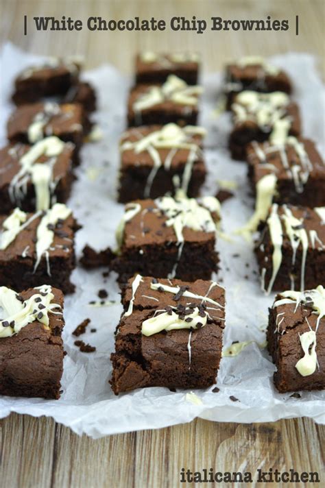 White Chocolate Chip Brownies - italicana kitchen