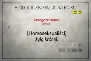 Grzegorz Braun Nominowany Do Biologicznej Bzdury Roku