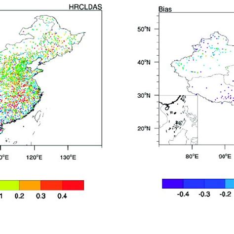 Spatial Distribution Of Cor Rmse And Bias Between The Precipitation Of