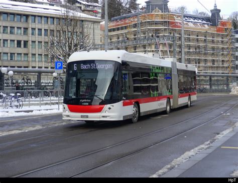 Vbsg Hess Trolleybus Nr Unterwegs Auf Der Linie Beim Bhf Bus